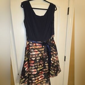 Party dress with belt